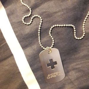 Andrew Christian Dogtag Necklace
